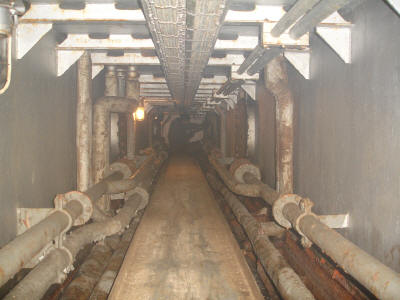 Werken in de pijptunnel, niet echt fantastisch